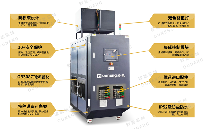 加熱瀝青選用電加熱導(dǎo)熱油爐設(shè)備，省心！